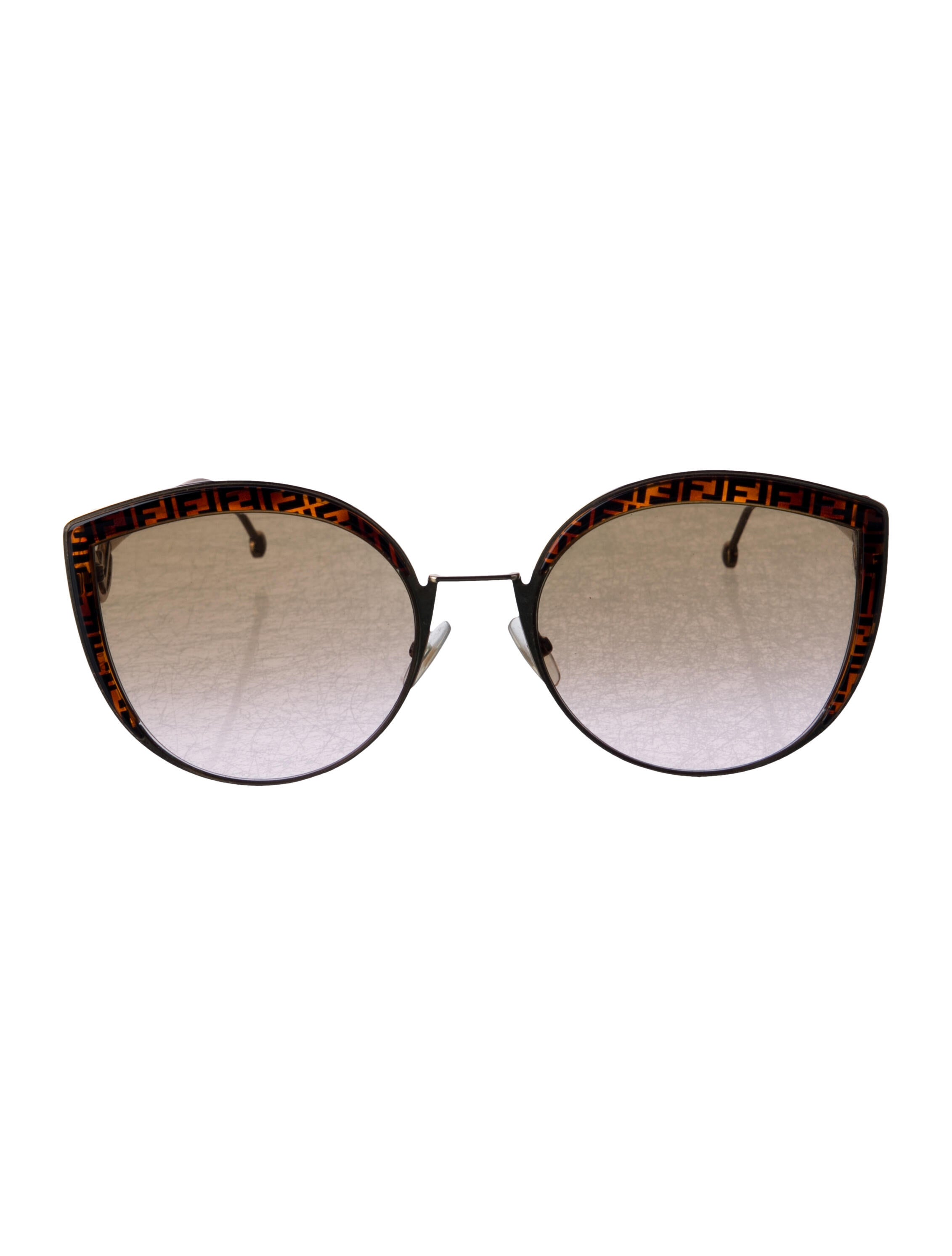 Fendi Zucca FF Logo Oversize Sunglasses