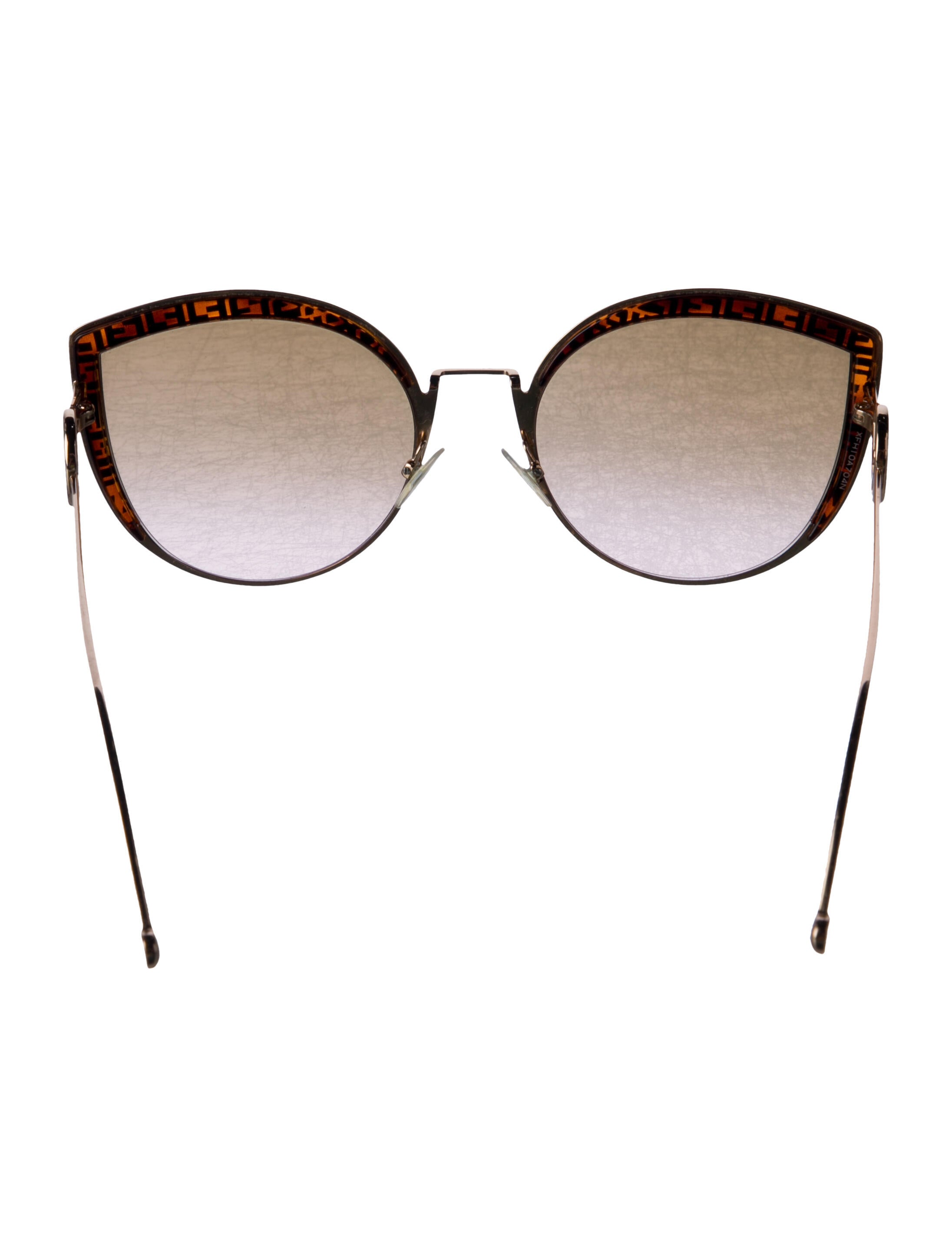 Fendi Zucca FF Logo Oversize Sunglasses