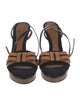 Fendi Suede Bow Accents Sandals