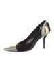 Fendi Patent Leather Colorblock Pattern Pumps