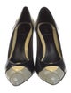 Fendi Patent Leather Colorblock Pattern Pumps