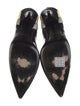 Fendi Patent Leather Colorblock Pattern Pumps