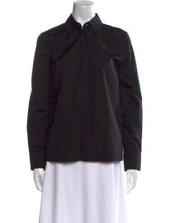 Fendi Long Sleeve Button-Up Top