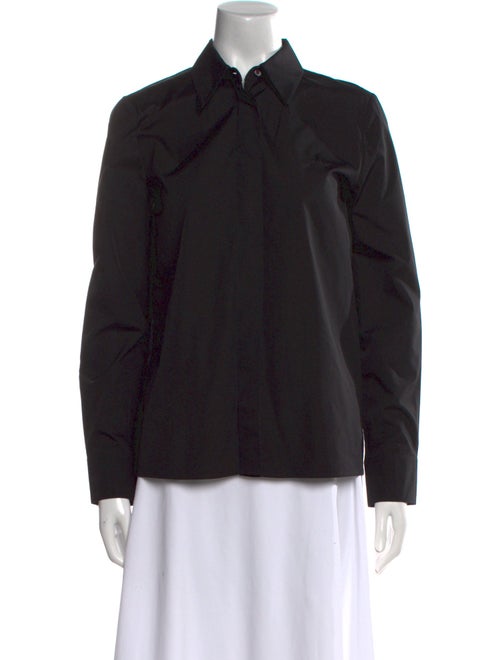 Fendi Long Sleeve Button-Up Top