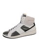 Fendi Patent Leather Colorblock Pattern Sneakers