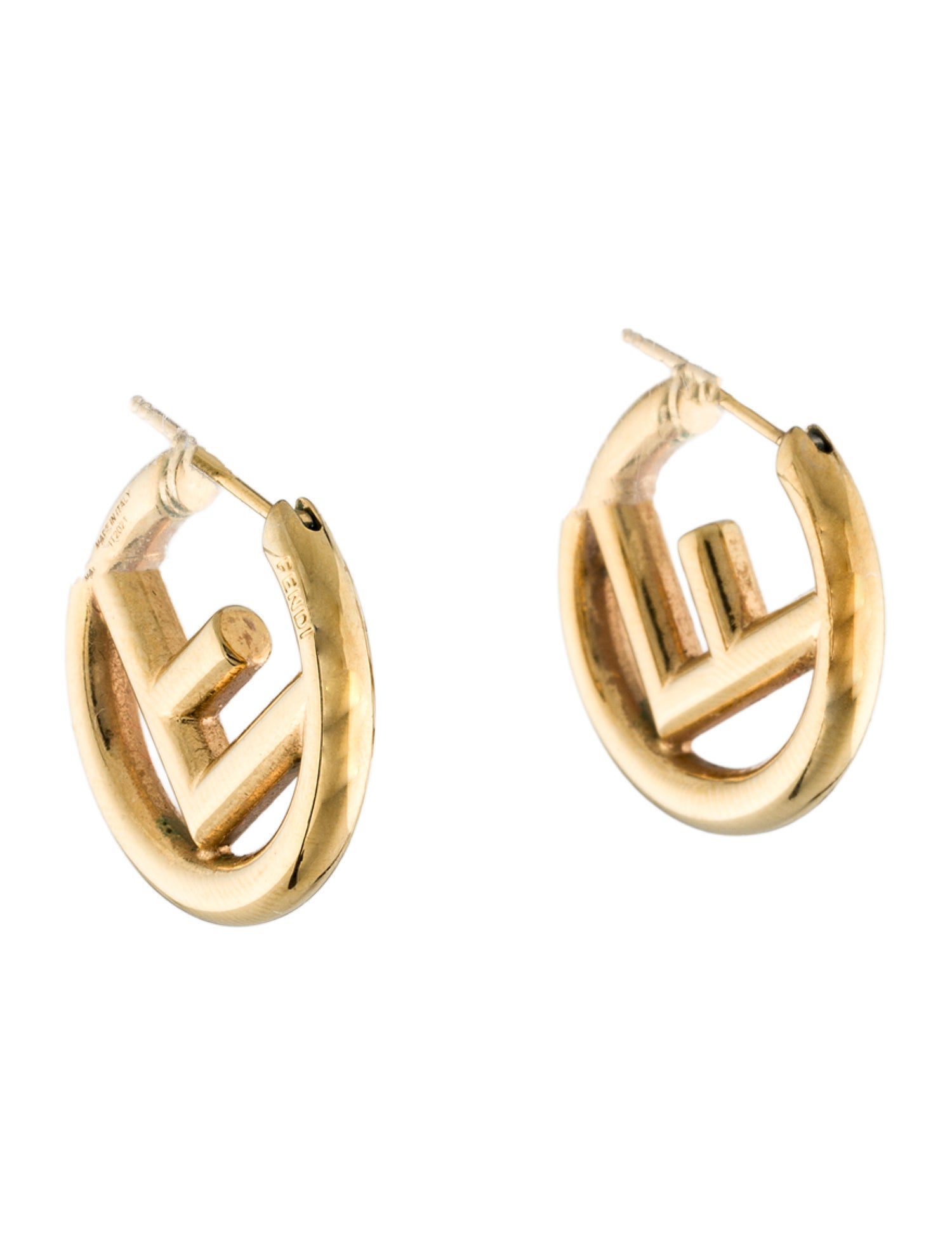Fendi F Is Fendi Hoop Earrings
