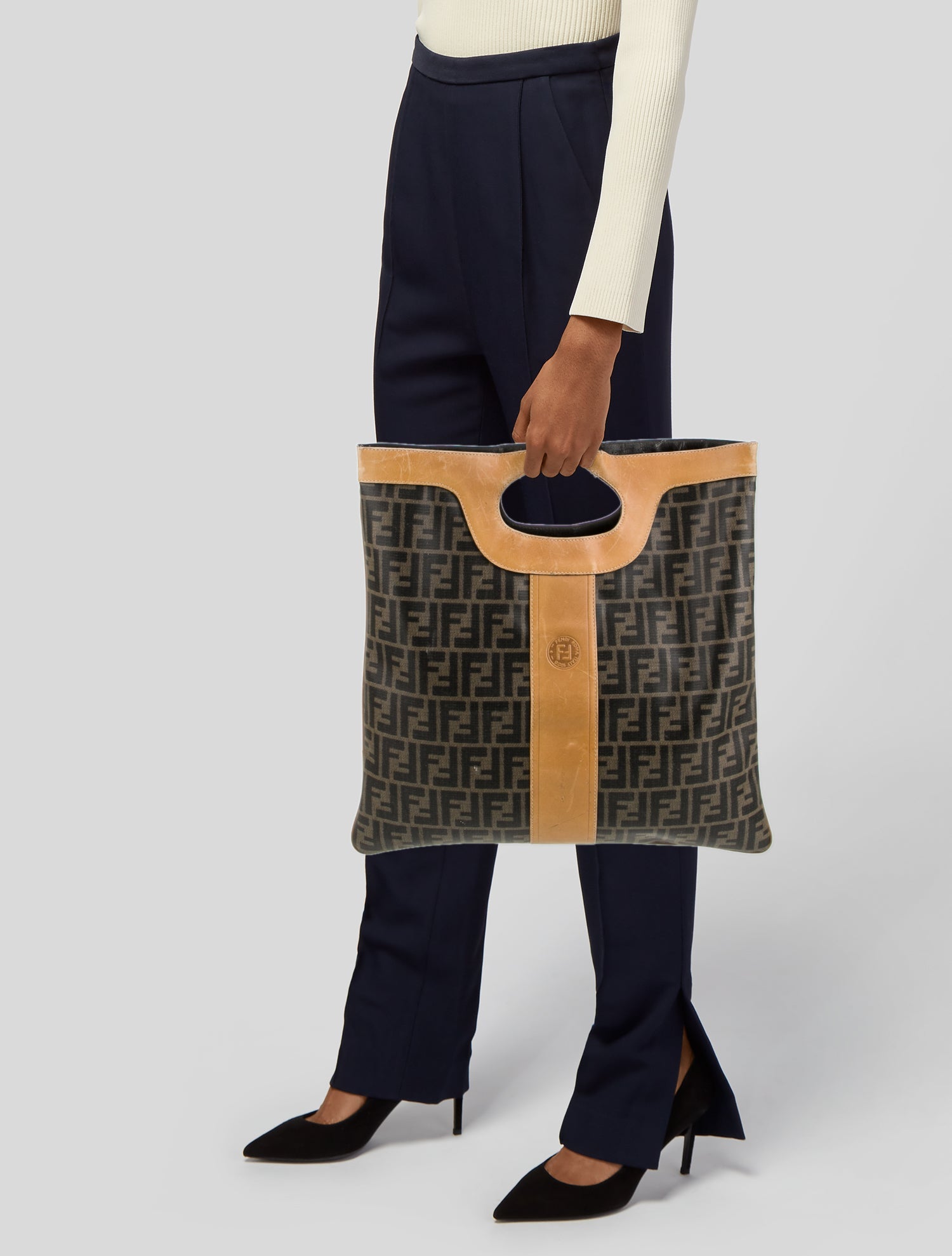 Fendi Zucca FF Shopper Vintage