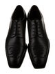 Fendi Leather Embroidered Accent Derby Shoes