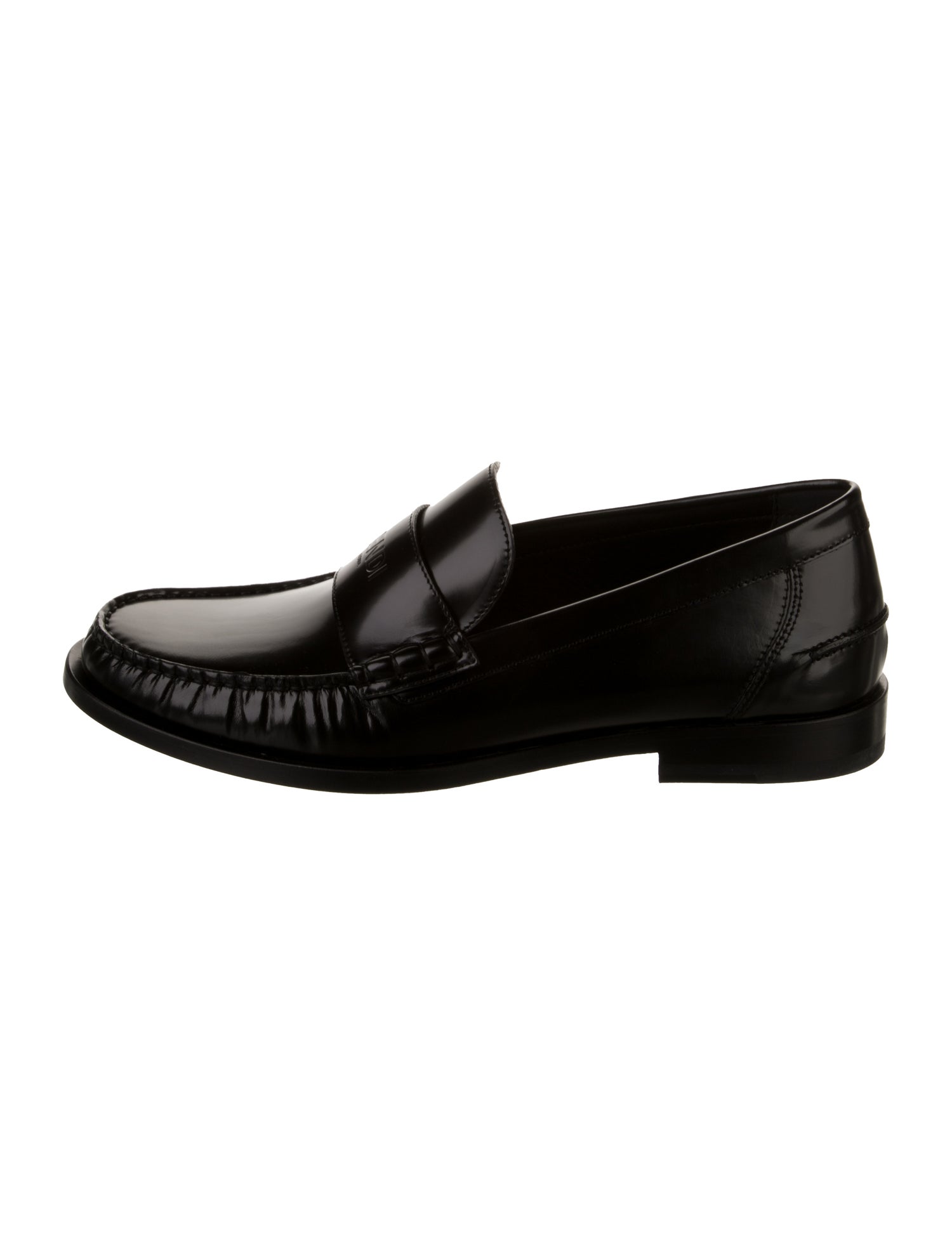Fendi Leather Dress Loafers