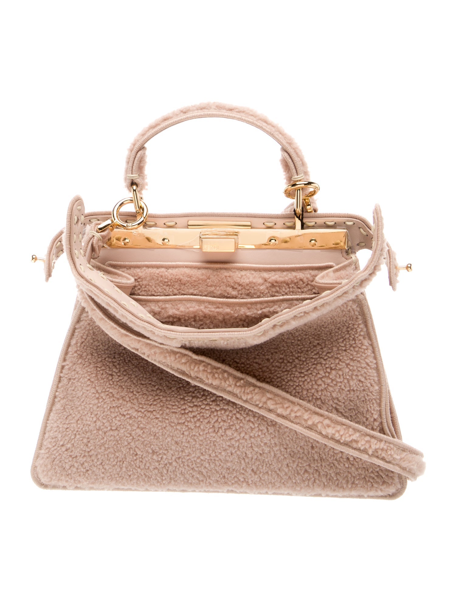 Fendi Shearling Crossbody Bag
