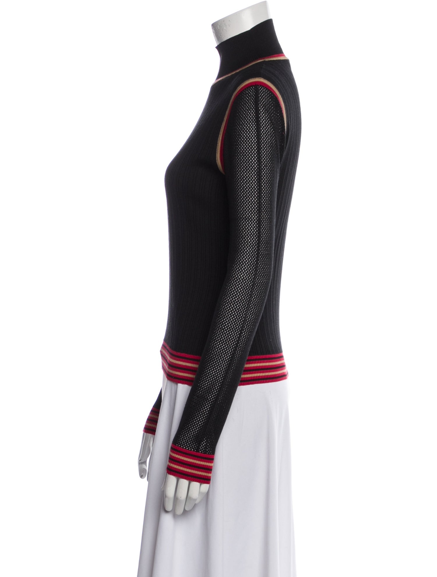 Fendi Silk Striped Sweater