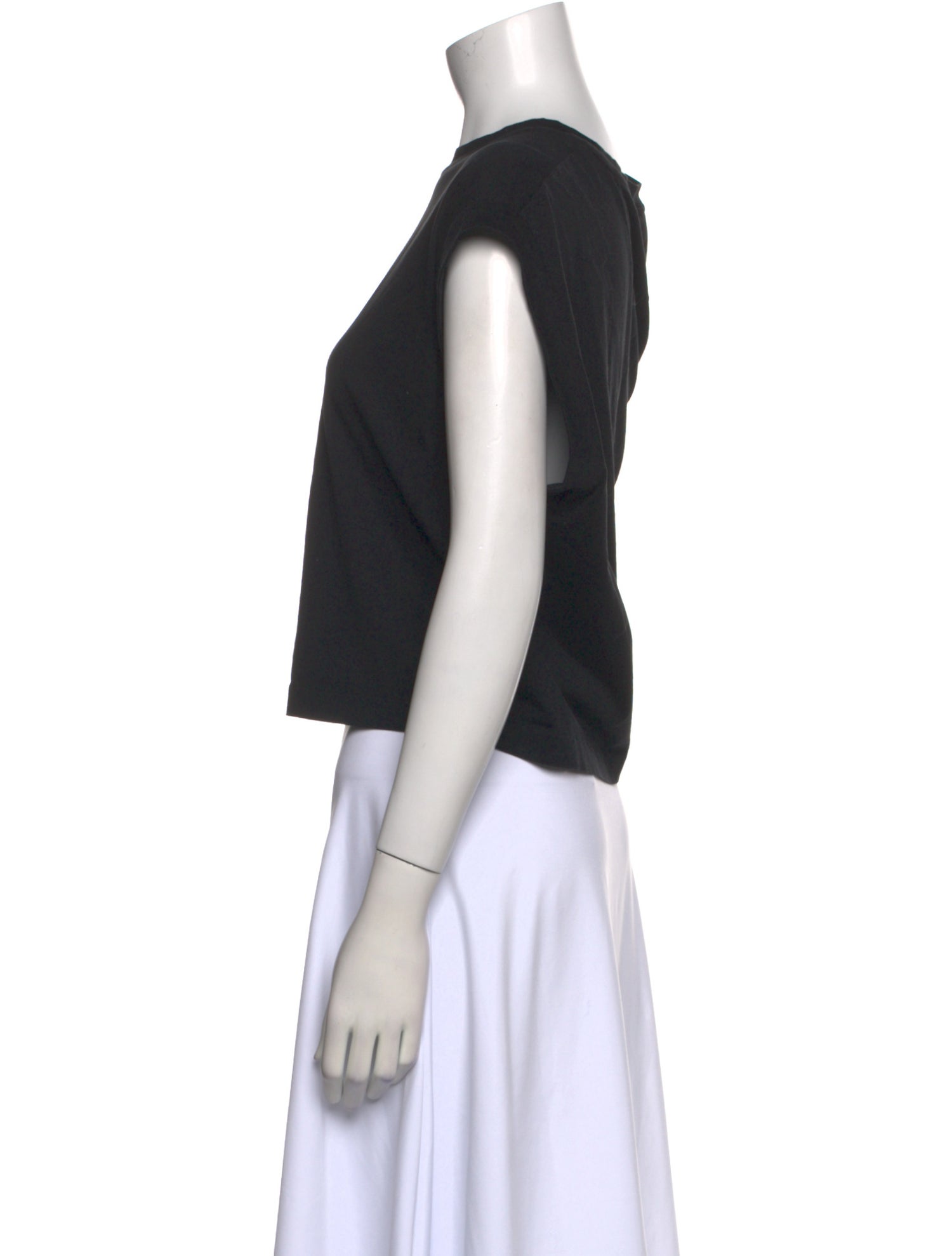 Fendi Crew Neck Short Sleeve Crop Top