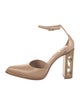 Fendi Zucca FF Logo Leather D'Orsay Pumps