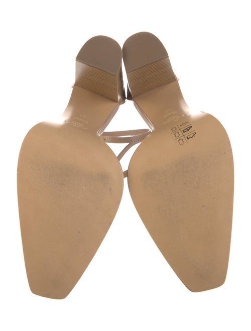 Fendi Zucca FF Logo Leather D'Orsay Pumps