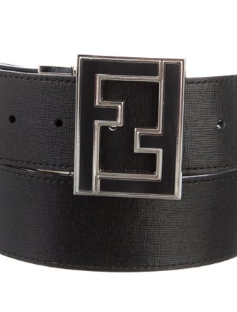 Fendi Zucca FF Logo Leather Belt