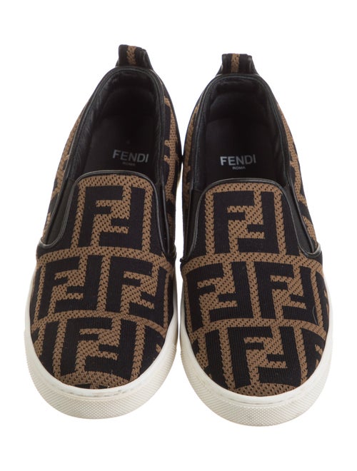 Fendi Girls' FF Logo Slip On Sneakers