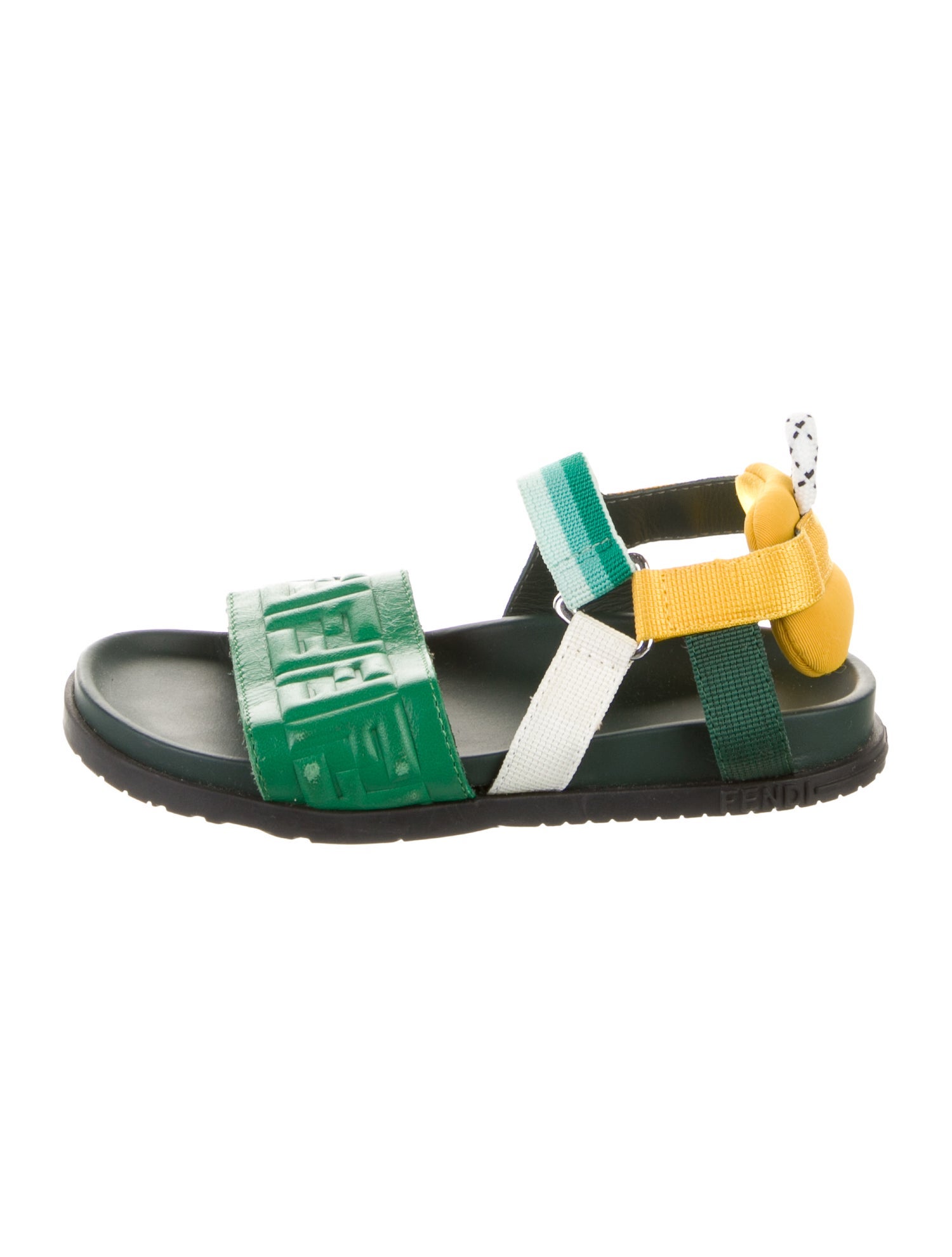Fendi Girls' Leather Strap Sandals