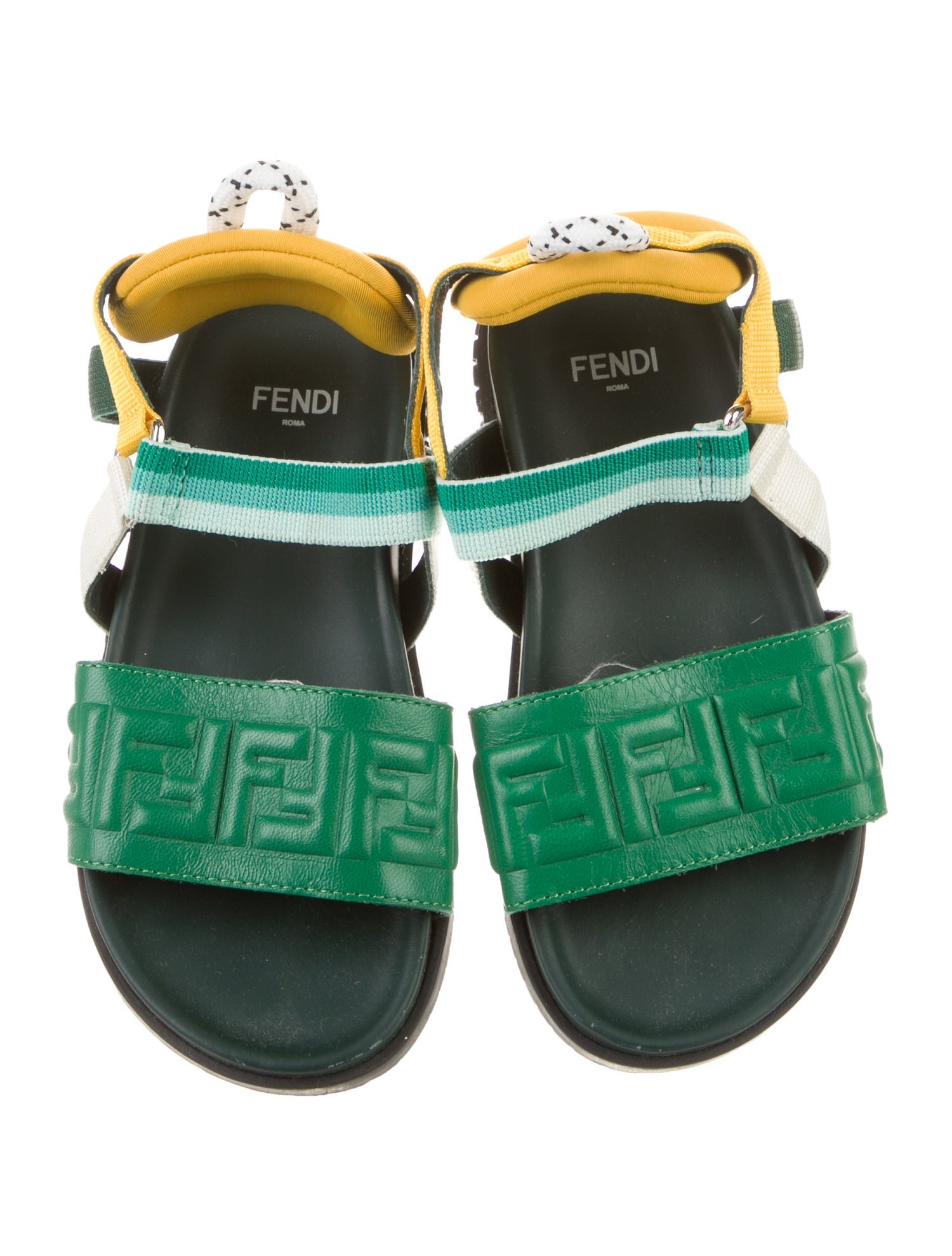 Fendi Girls' Leather Strap Sandals