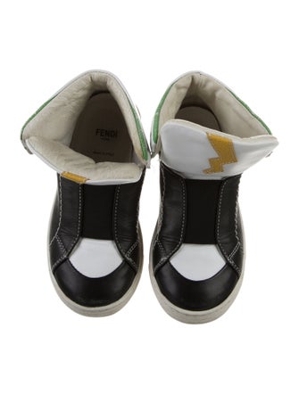 Fendi Boys' High Top Slip On Sneakers