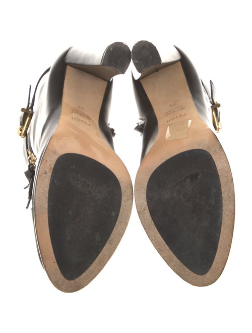 Fendi Leather Lace-Up Boots