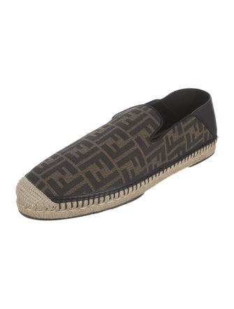 Fendi Zucca FF Logo Canvas Espadrilles