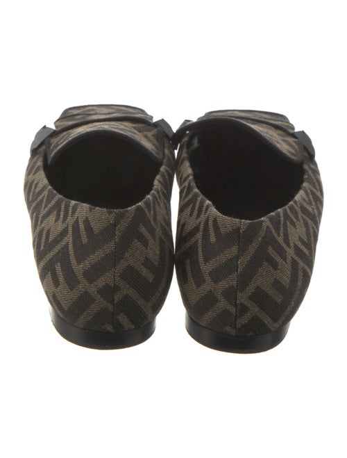 Fendi Zucca FF Logo Canvas Loafers