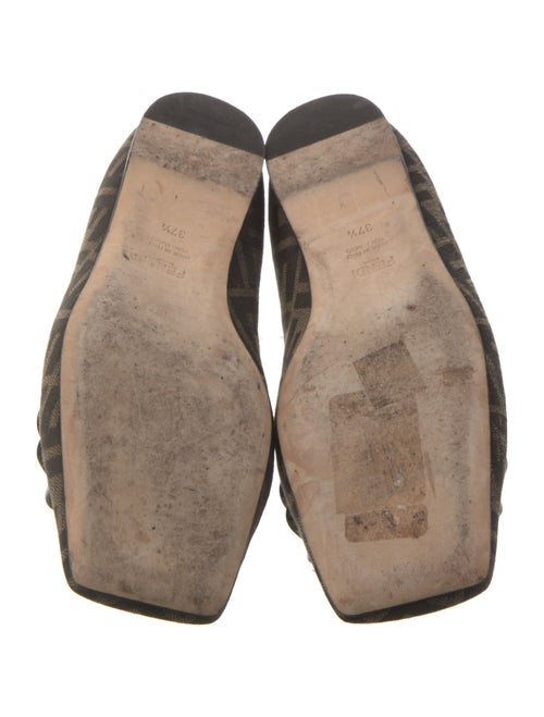 Fendi Zucca FF Logo Canvas Loafers