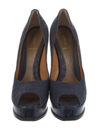 Fendi Crocodile Pumps