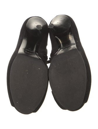 Fendi Suede Cutout Accent Pumps