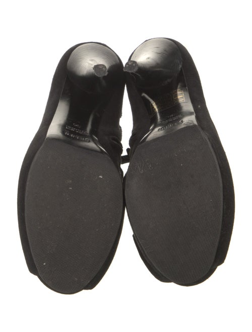 Fendi Suede Cutout Accent Pumps