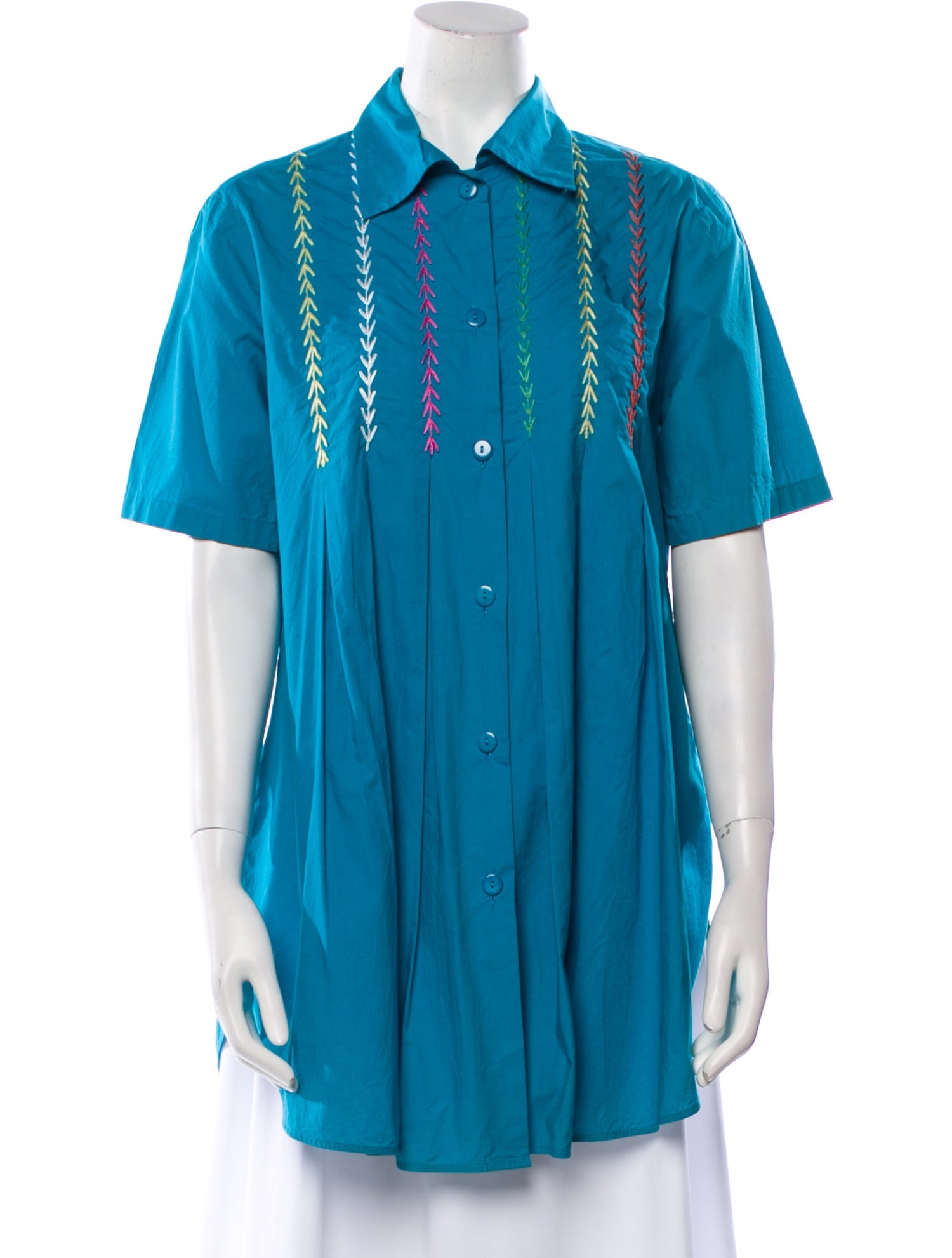 Fendi 365 Silk Button-Up Top