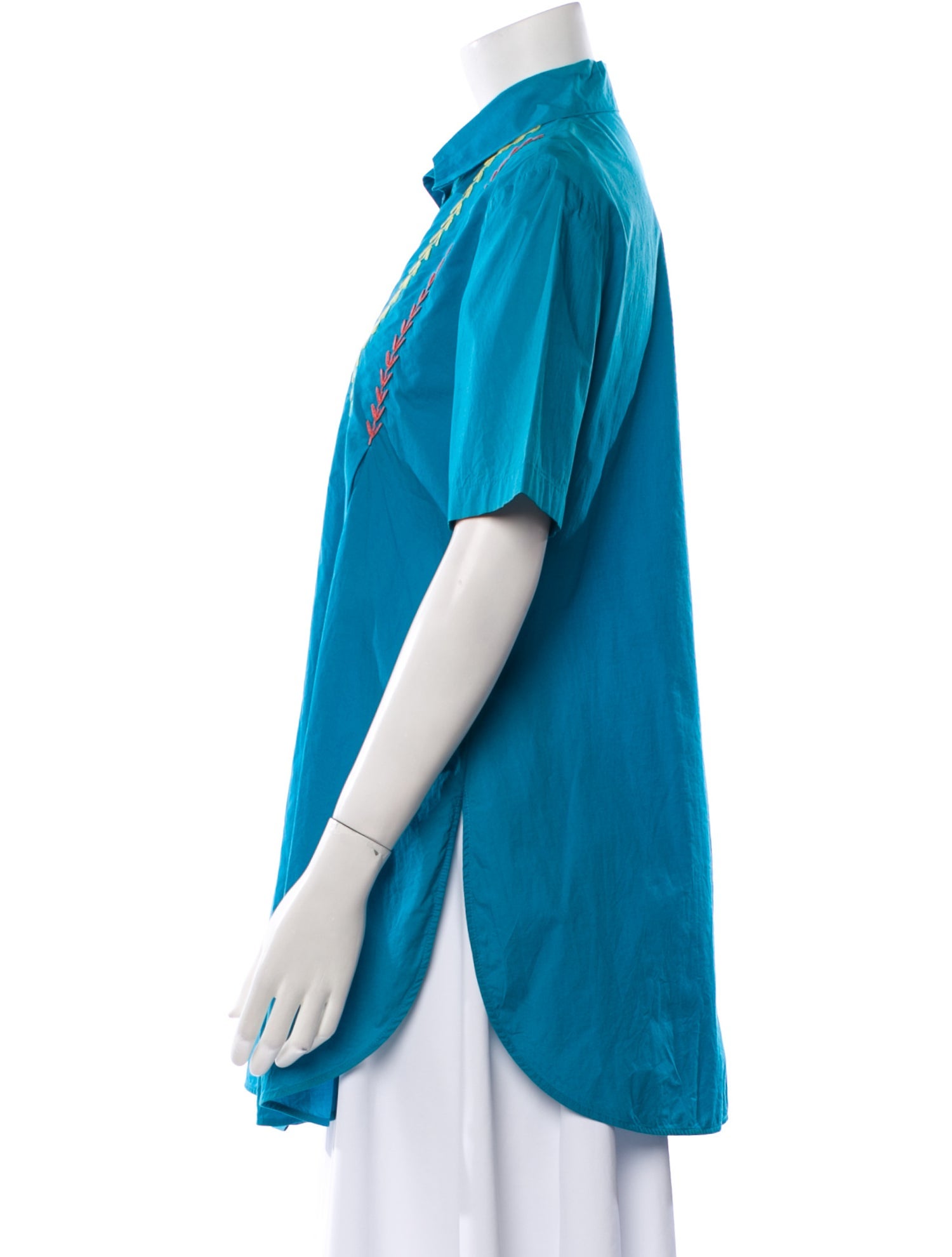 Fendi 365 Silk Button-Up Top