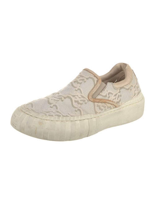 Fendi Canvas Lace Pattern Sneakers