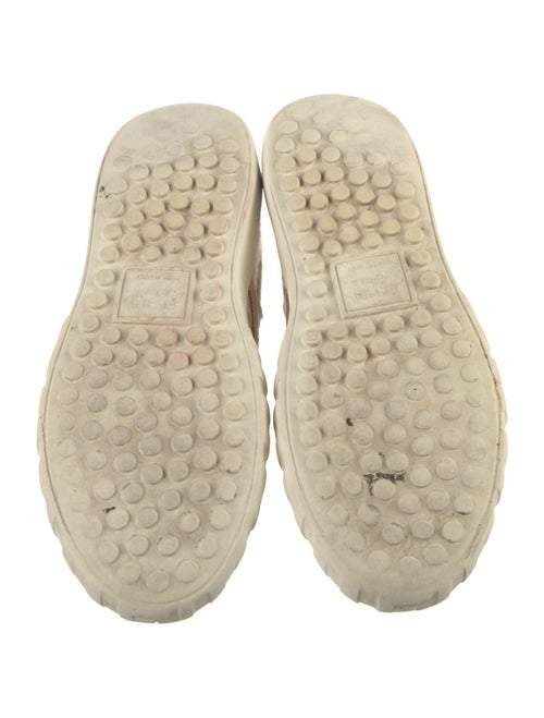 Fendi Canvas Lace Pattern Sneakers