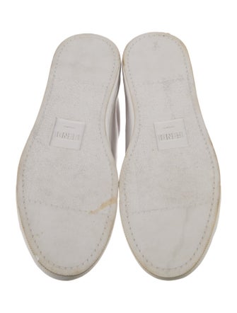 Fendi Leather Printed Sneakers