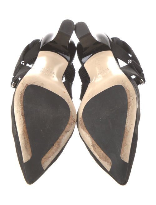 Fendi Mesh Printed Slingback Pumps