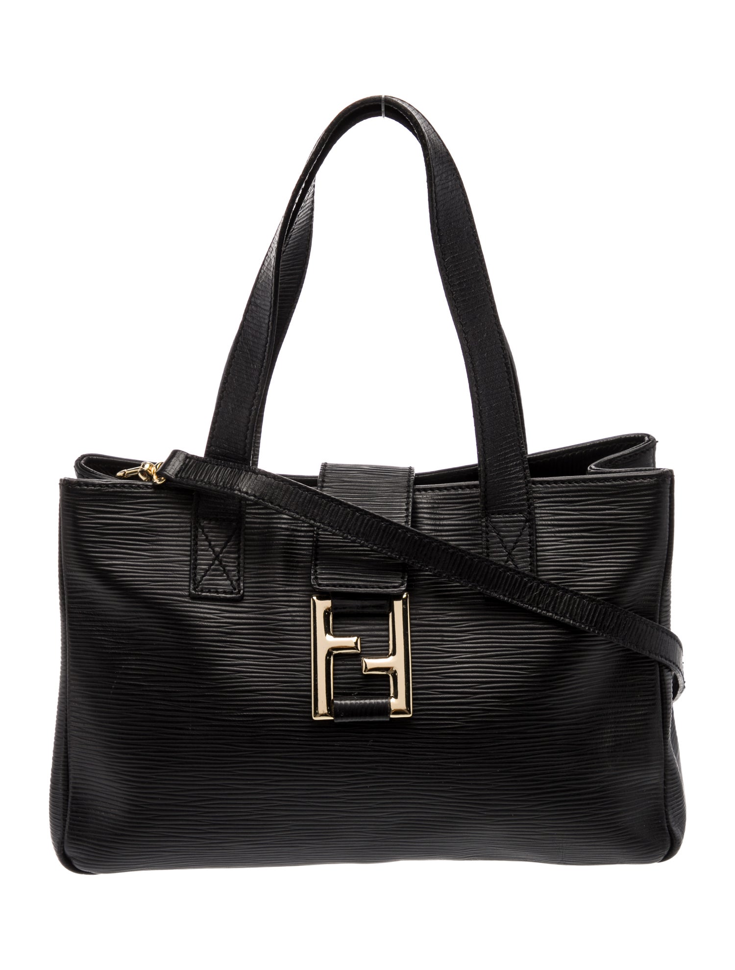 Fendi Leather Shoulder Bag Vintage