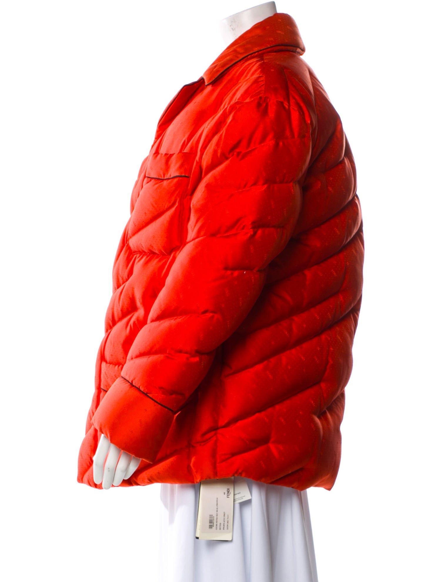 Fendi Silk Down Coat w/ Tags