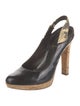 Fendi Patent Leather Slingback Pumps