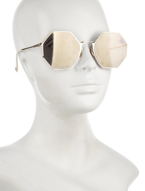 Fendi Square Mirrored Sunglasses