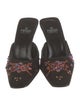 Fendi Zucca FF Logo Suede Mules