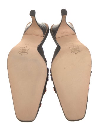 Fendi Zucca FF Logo Suede Mules