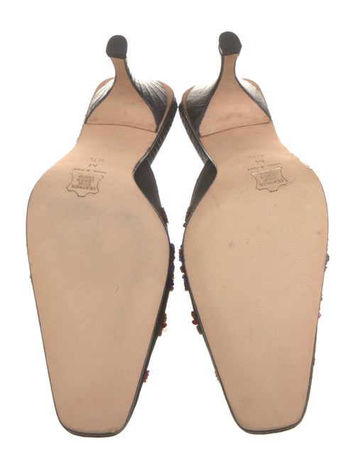 Fendi Zucca FF Logo Suede Mules