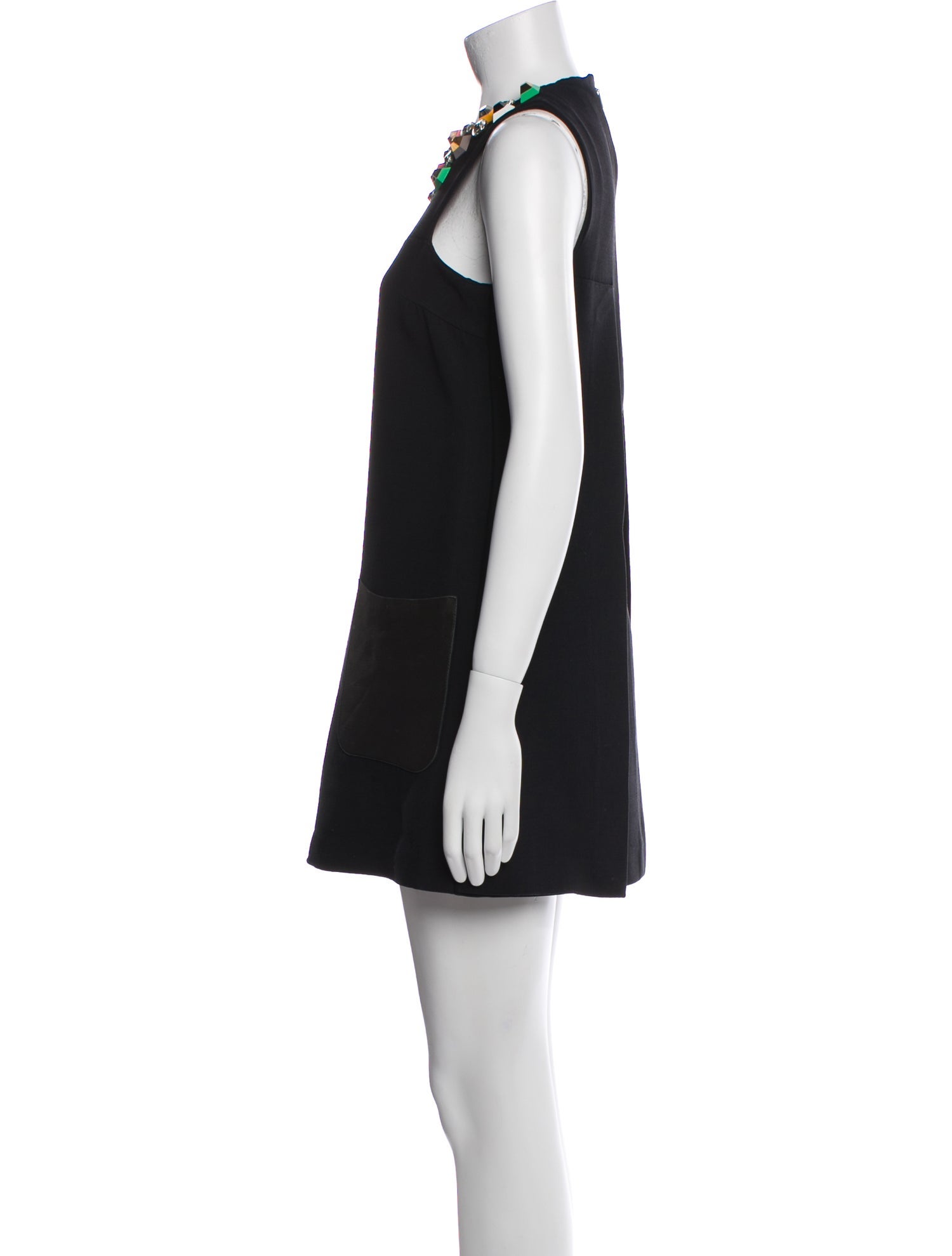 Fendi Crew Neck Mini Dress