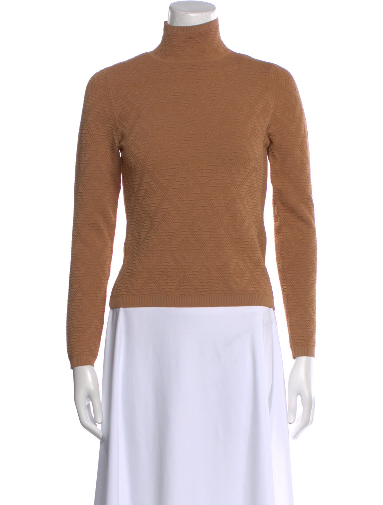 Fendi Turtleneck Long Sleeve Top