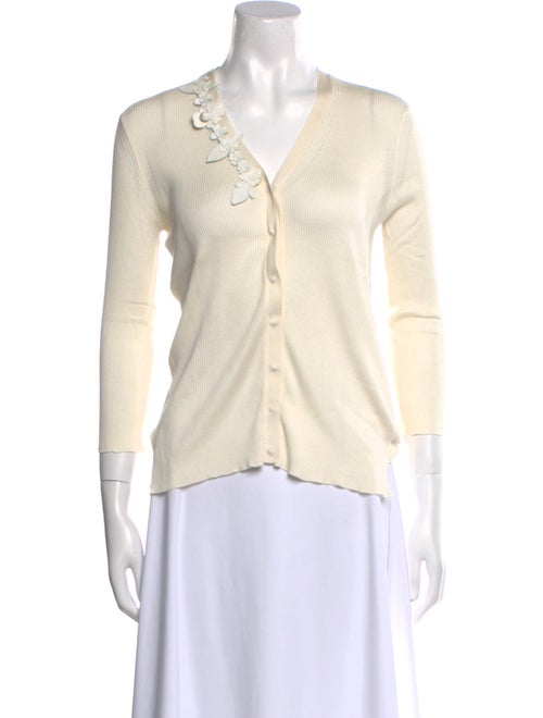 Fendi Silk V-Neck Top