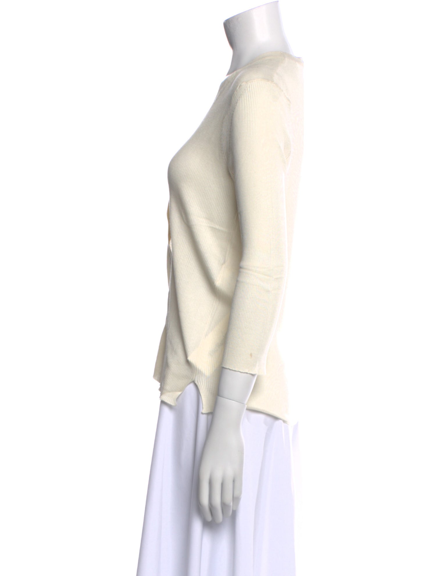 Fendi Silk V-Neck Top