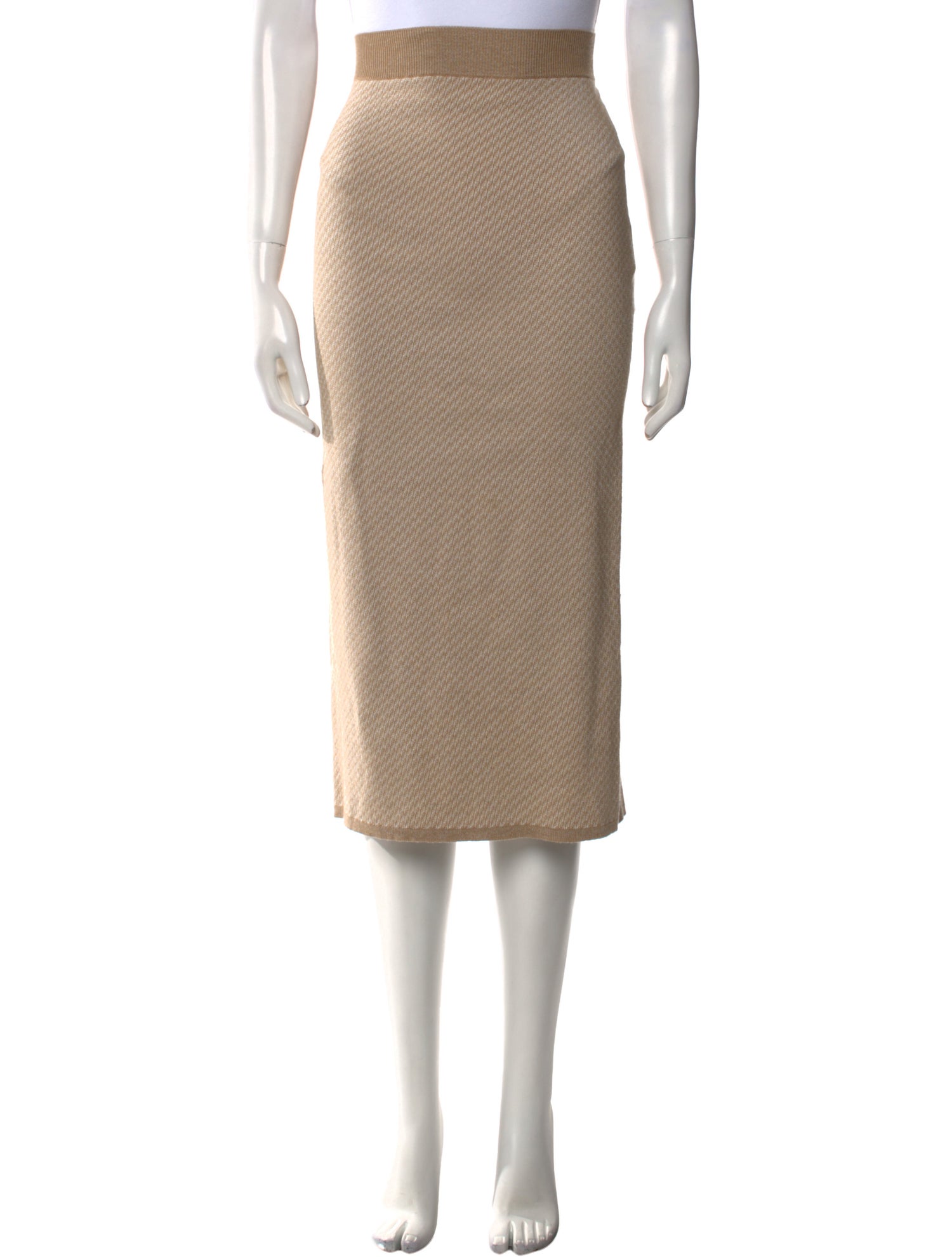 Fendi Silk Midi Length Skirt