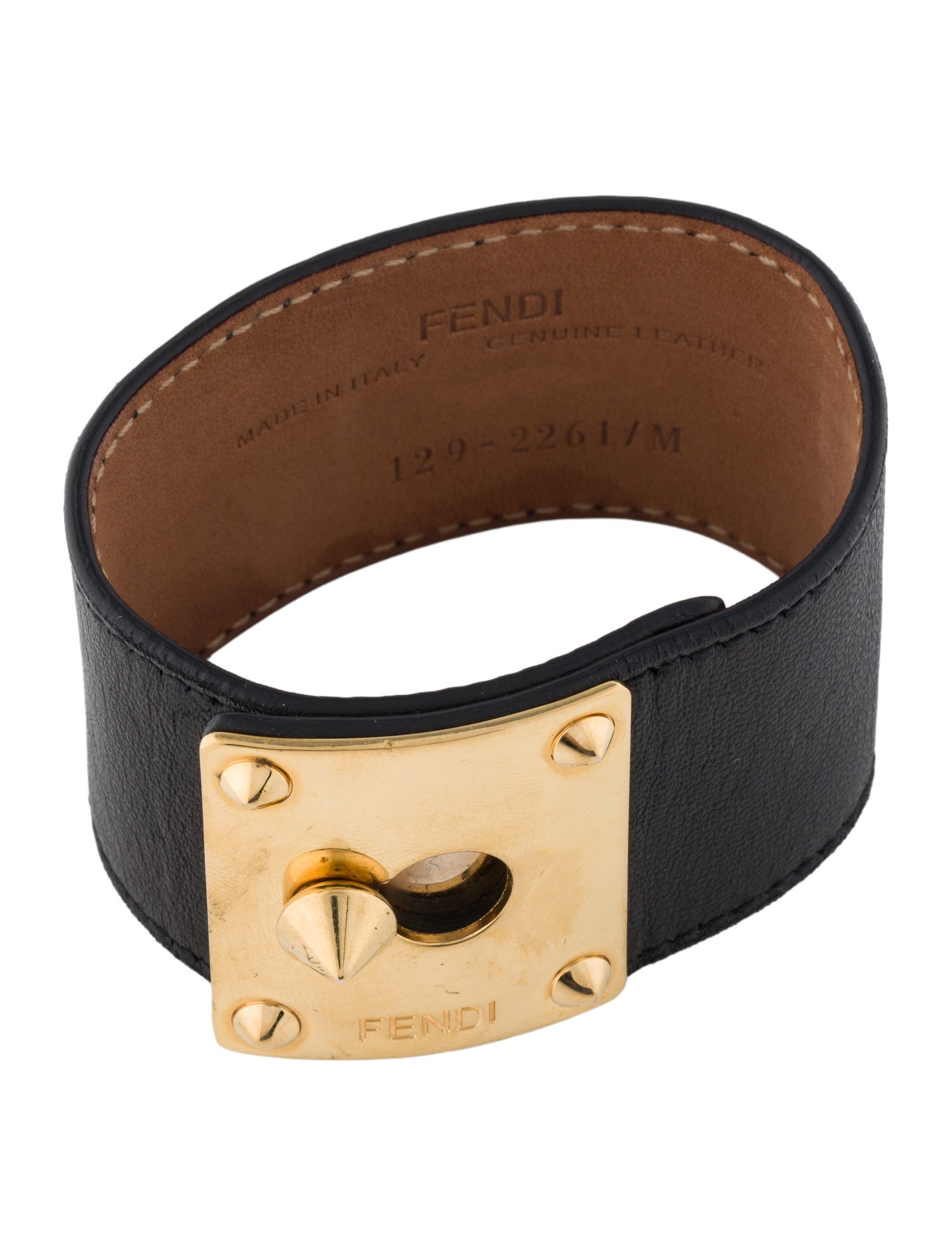 Fendi Leather Wrap Bracelet