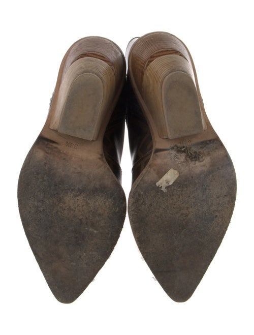 Fendi Zucca FF Logo Animal Print Western Boots